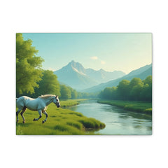 Matte Canvas "Horse in the Grasslands", Stretched, 1.25"