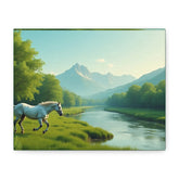Matte Canvas "Horse in the Grasslands", Stretched, 1.25"