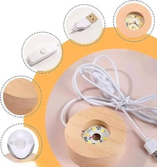 Charkee 0.5W 3D Crystal Ball Night Lamp