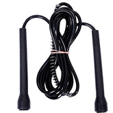 Premium Sports Speed Skipping Rope, Jump Rope with Pvc Handle, Multicolor Pvc Pencil Skipping Rope for Men, Women, Boys & Girls (Black)