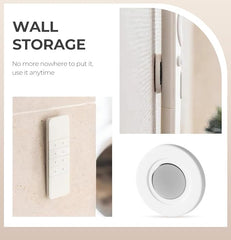Magnetic Remote Control Holder Wall Mount Self-Adhesive, Strong Magnet Hole-Free Remote Holder