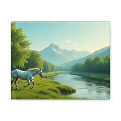 Matte Canvas "Horse in the Grasslands", Stretched, 1.25"