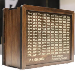Savings Challenge Money Bank , Brown