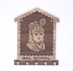 Bal Gopal Wooden Keyholder