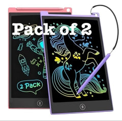 Charkee LCD8.5 Pack Of 2 LCD Writing Pad Writing Book