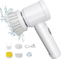Electric Cleaning Brush, Electric Rotary Cleaning Brush with 3 Brush Heads Insulator Polisher Bathroom Shower Tub Kitchen Stove Floor Car