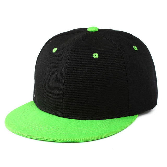 Men's And Women's Fashion Color Blocking Flat Brim Duck Tongue Hat