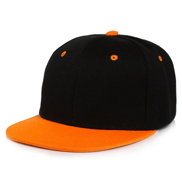 Men's And Women's Fashion Color Blocking Flat Brim Duck Tongue Hat