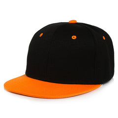 Men's And Women's Fashion Color Blocking Flat Brim Duck Tongue Hat