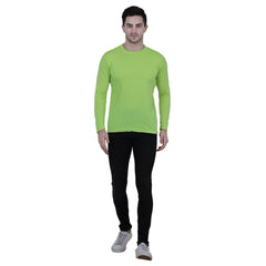 Cotton Blend Solid Full Sleeves T-Shirt