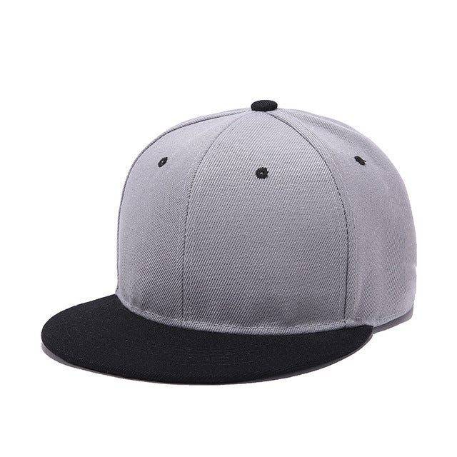 Men's And Women's Fashion Color Blocking Flat Brim Duck Tongue Hat