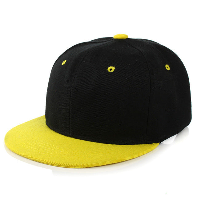 Men's And Women's Fashion Color Blocking Flat Brim Duck Tongue Hat