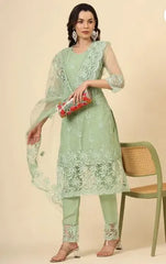 Kurta With Dupatta And Bottomwear